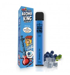 Mini narghilea electronica de unica folosinta AK by Senator - Blueberry Ice (700